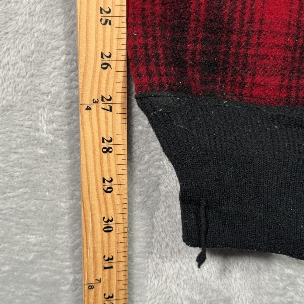 Woolrich Pants Mens 34x30 (Act 31x30) Red Plaid Wool Flannel Jogger Cuffed - Picture 7 of 13